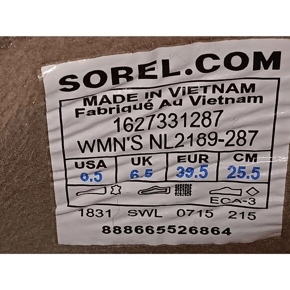 Sorel Meadow Women’s sz 8.5 Tan Brown Zip Waterproof Suede Boots NL2189 287 - Picture 10 of 14